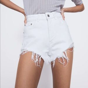 ZARA white jeans shorts!